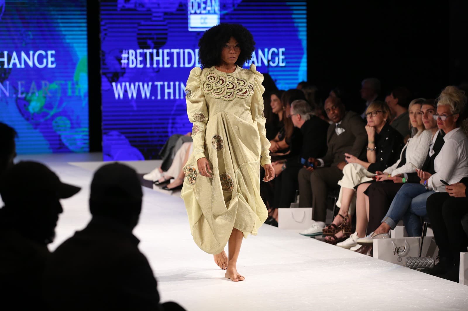 Evergreen Jacquard Sustainable Gown — look 1
